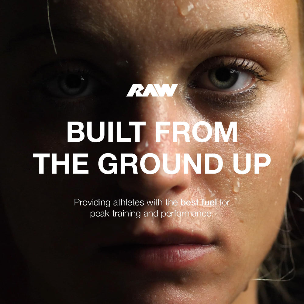 Athlete using RAW EAA Plus amino acids for training