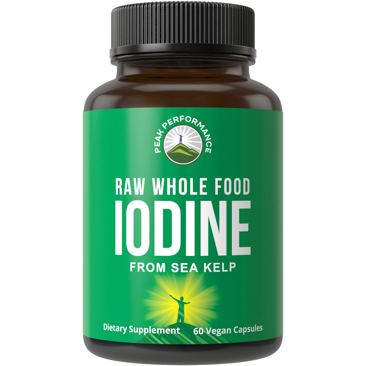 Raw organic kelp iodine supplement Ascophyllum nodosum 60 vegan capsules