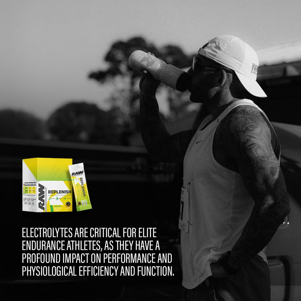 RAW Replenish Watermelon Mojito label close-up emphasizes no artificial flavors.