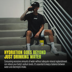 RAW Replenish Watermelon Mojito stick-pack spread highlights portable hydration benefits.