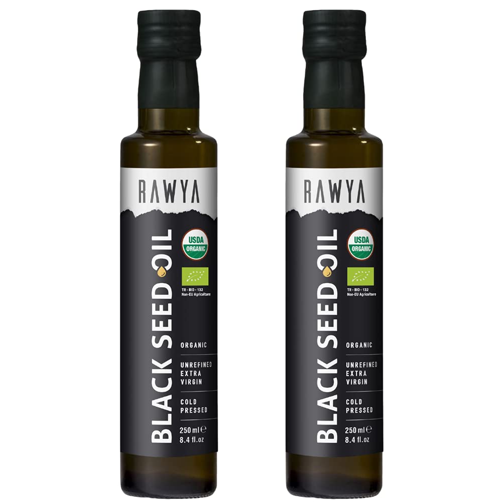 RAWYA Black Seed Oil 250ml glass bottle front view