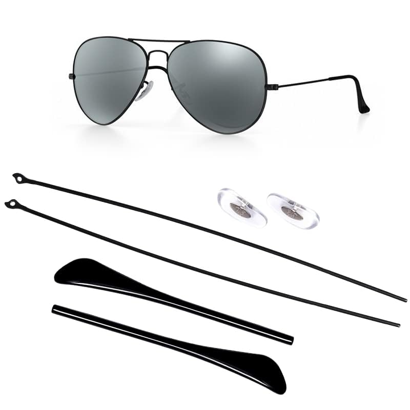 Nose pads for Ray-Ban 3025 Aviator replacement, black