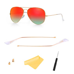 Replacement temple tips and arms for Ray-Ban Aviator RB3025 in nude color