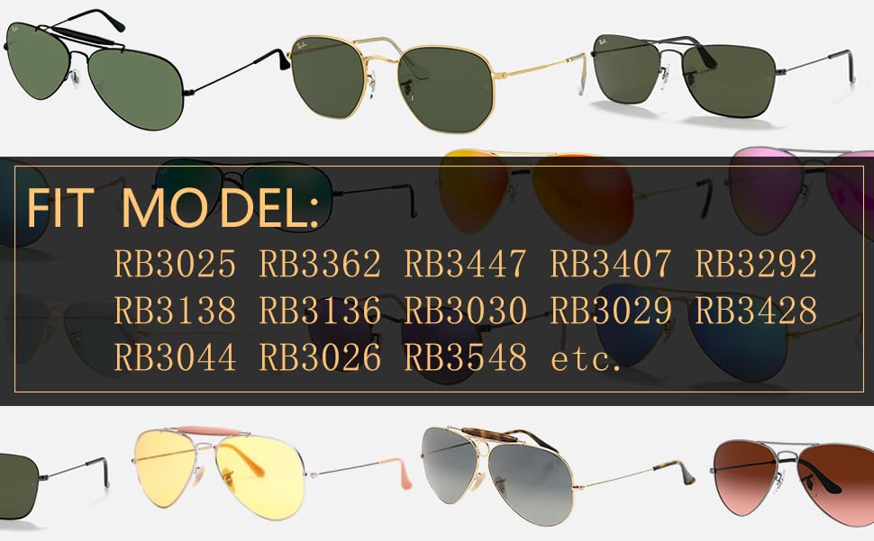 Screws and screwdriver included in Ray-Ban Aviator repair kit