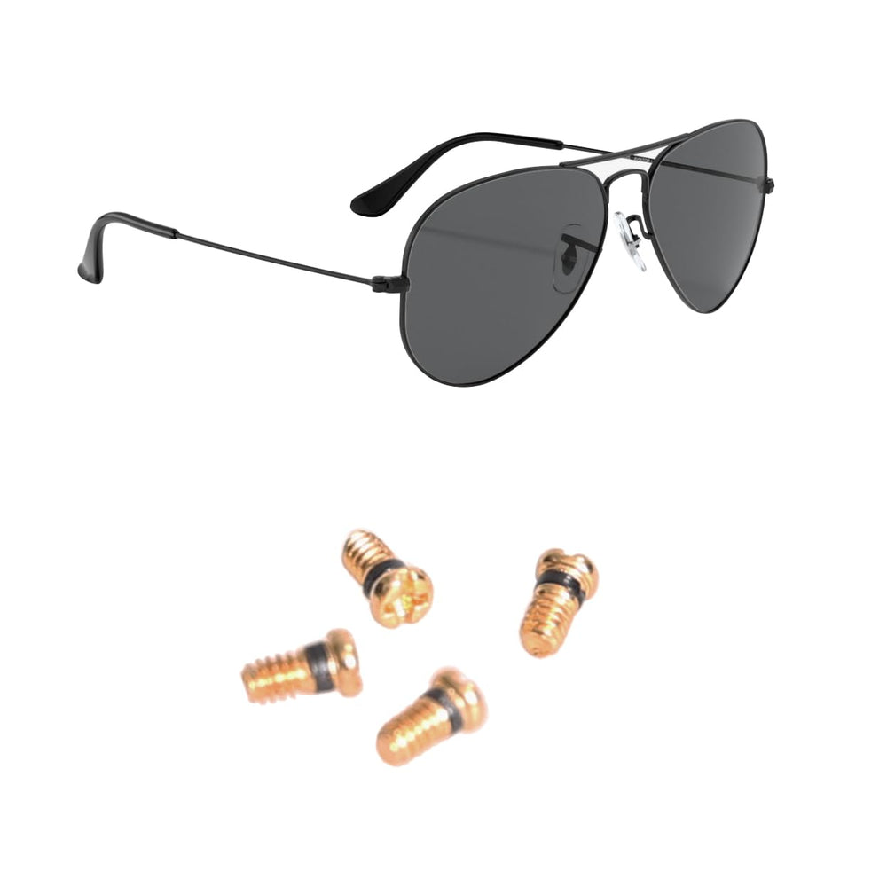 Replacement screws for Ray-Ban Aviator RB3025, RB3447, RB3547N, RB3548N, RB3647N sunglasses (4 pcs)