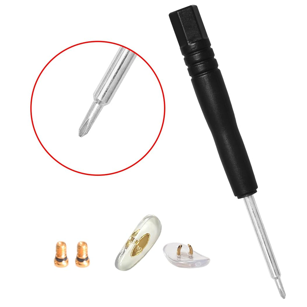 Includes screws and screwdriver for Ray-Ban replacement kit
