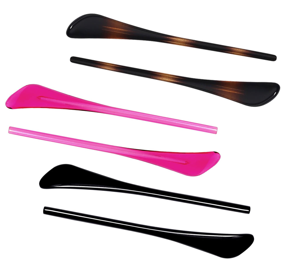 Replacement temple tips in black for Ray-Ban Aviator RB3025/RB3026 sunglasses