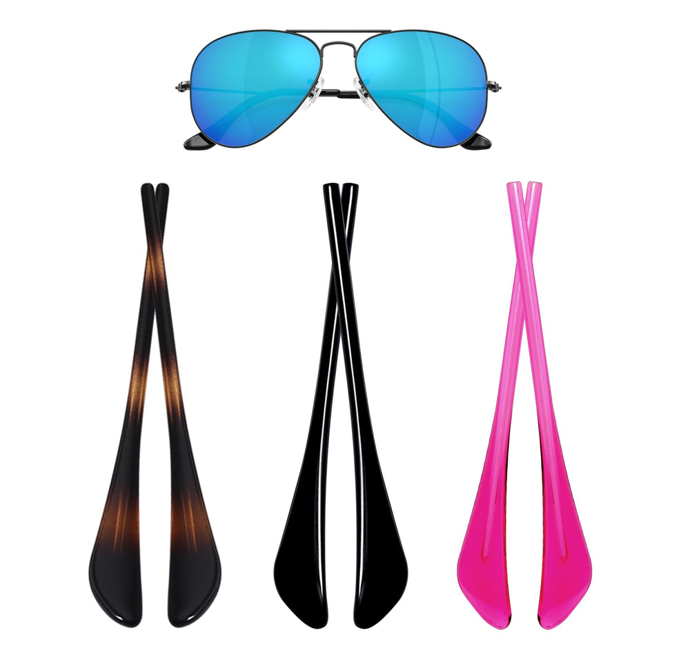 Clear temple tips replacement for Ray-Ban Aviator RB3025/RB3026