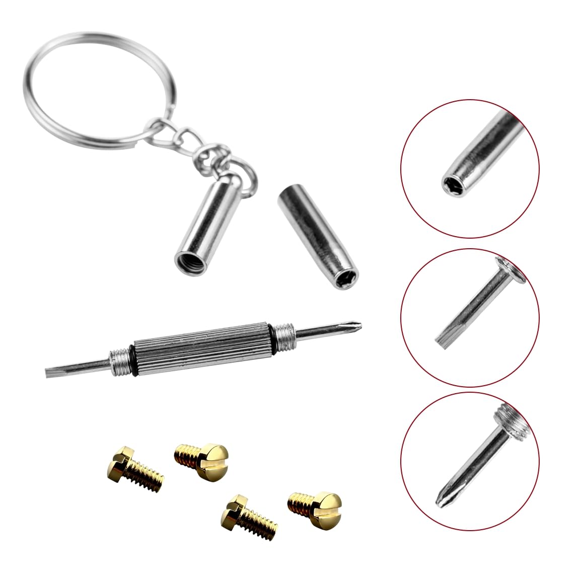 Golden lenses ring screws for Ray Ban RB3507 and RB3016
