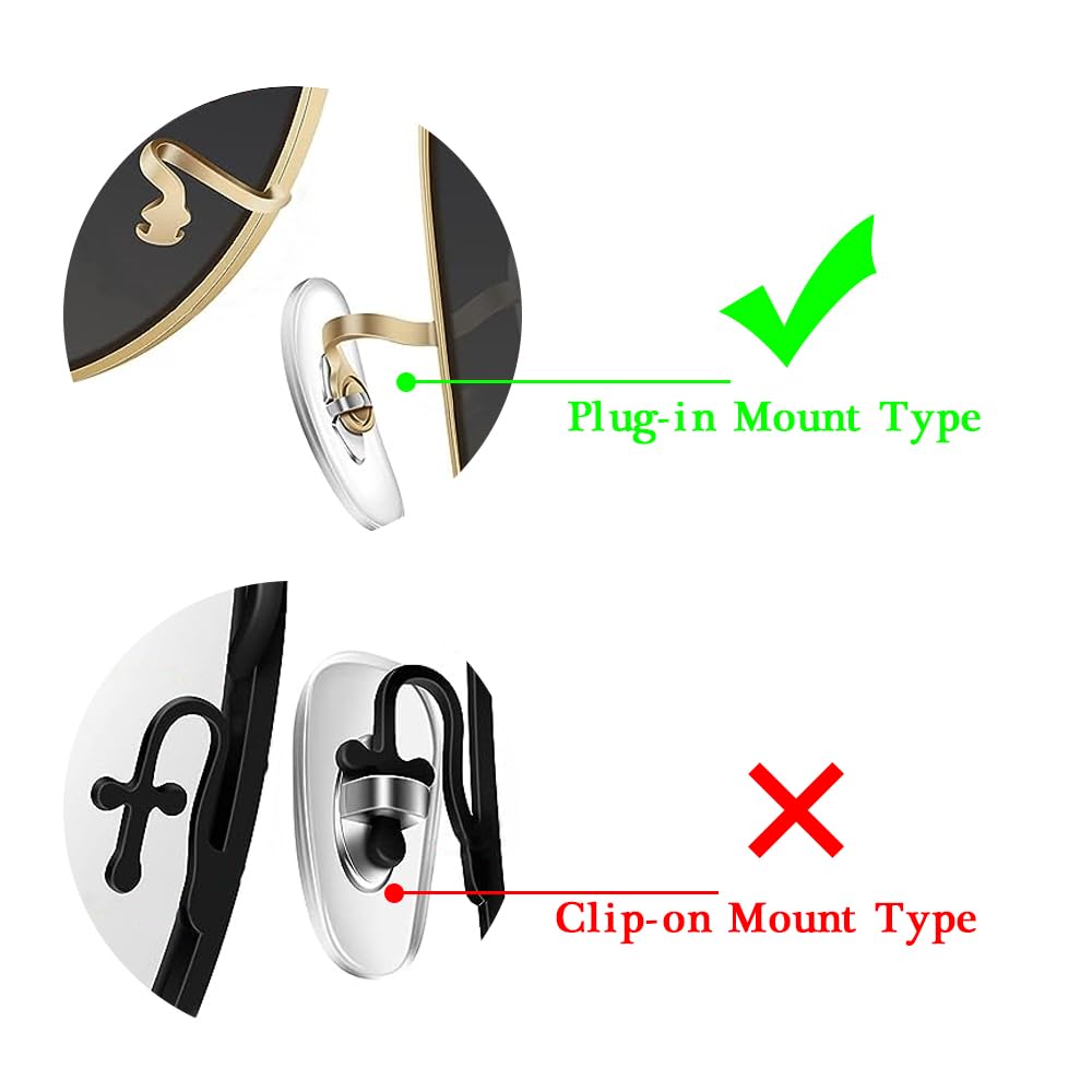 Ray-Ban nose pads repair kit in silver