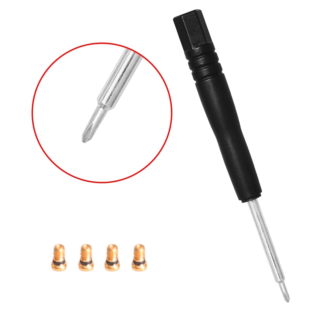 Screws and precision screwdriver included in Ray-Ban repair kit