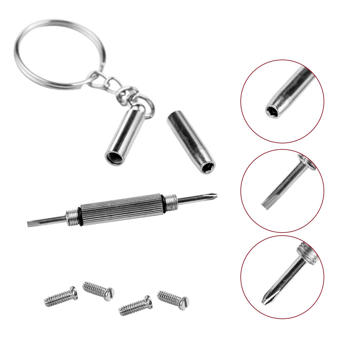 4-arm replacement screws for Ray-Ban sunglasses