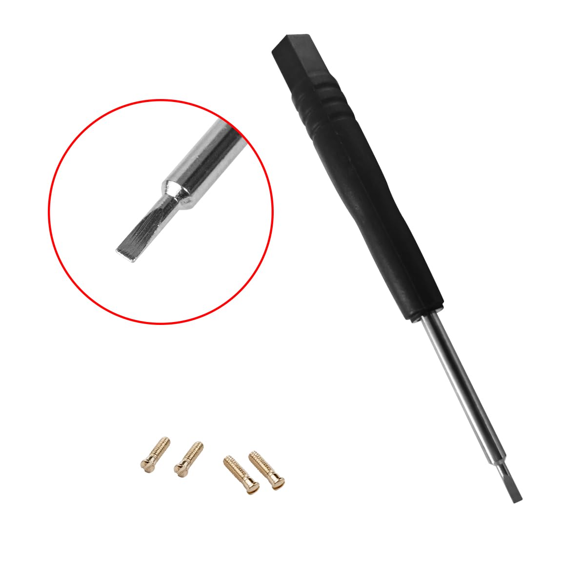 Golden screwdriver included in Ray-Ban sunglasses repair kit