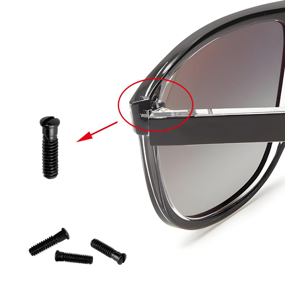 Repair kit for Ray-Ban sunglasses with screws and instructions