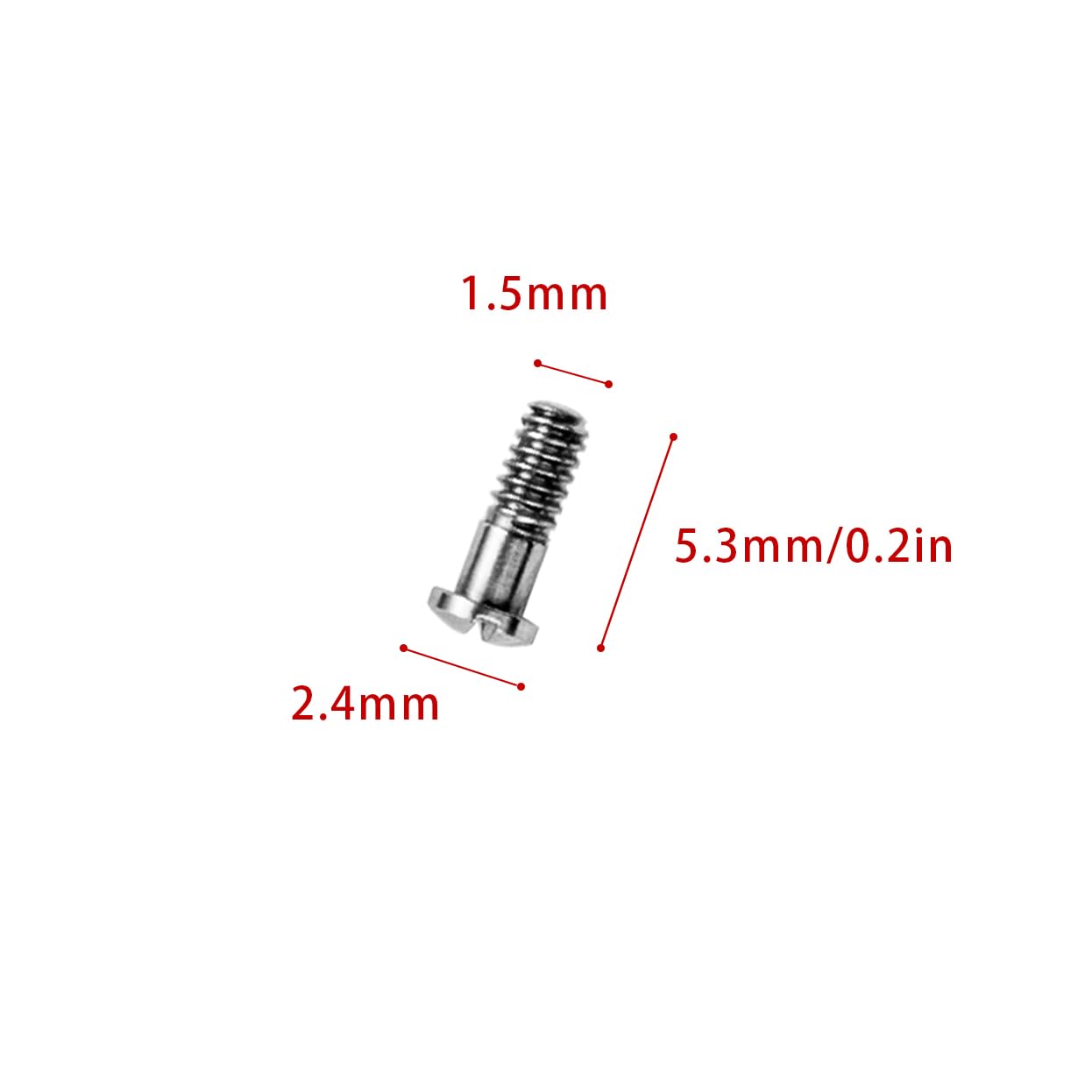 Silver screwdriver included with replacement screws kit