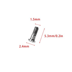 Silver screwdriver included with replacement screws kit