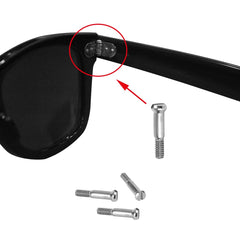 Close-up of Wayfarer replacement screws