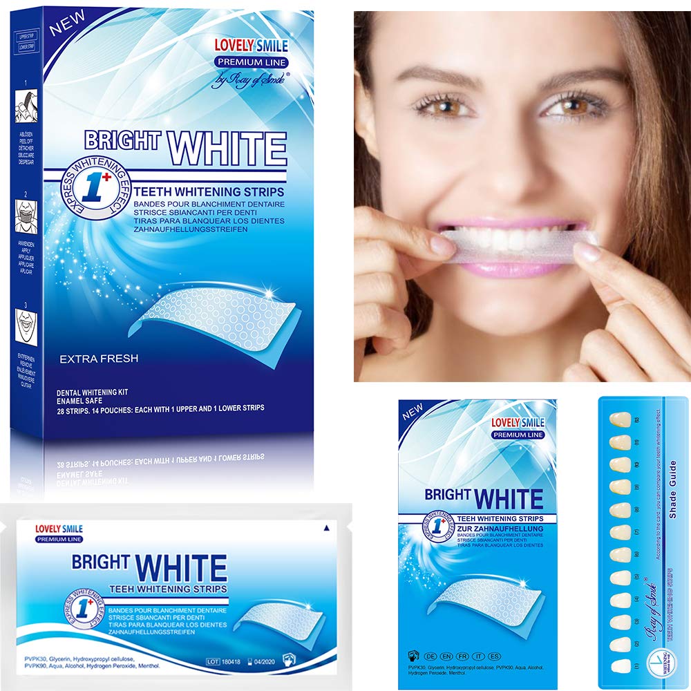Non-slip grip and professional seal technology on whitening strips