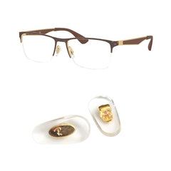 Nose pads for Ray-Ban RB6335, RB3549, and RB4071 with 16mm plug-in design.