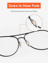 Skin-friendly soft silicone nose pads for Ray-Ban glasses