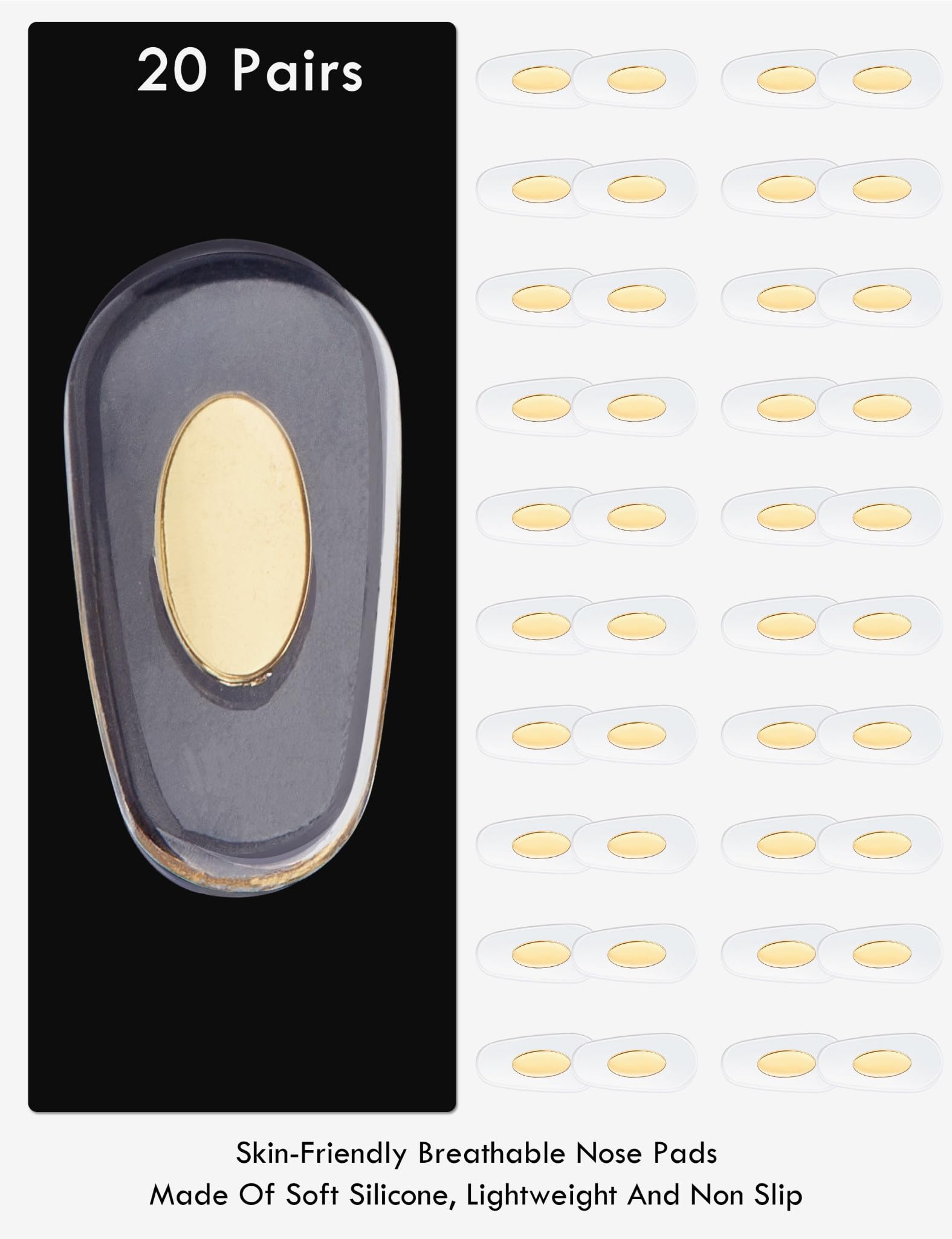 Easy to install nose pads for rimless and metal Ray-Ban frames