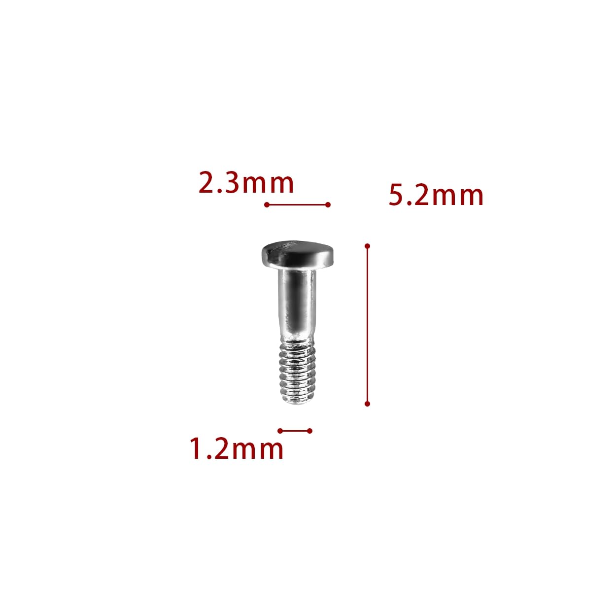Replacement Ray Ban hold lenses ring screws silver – image 2
