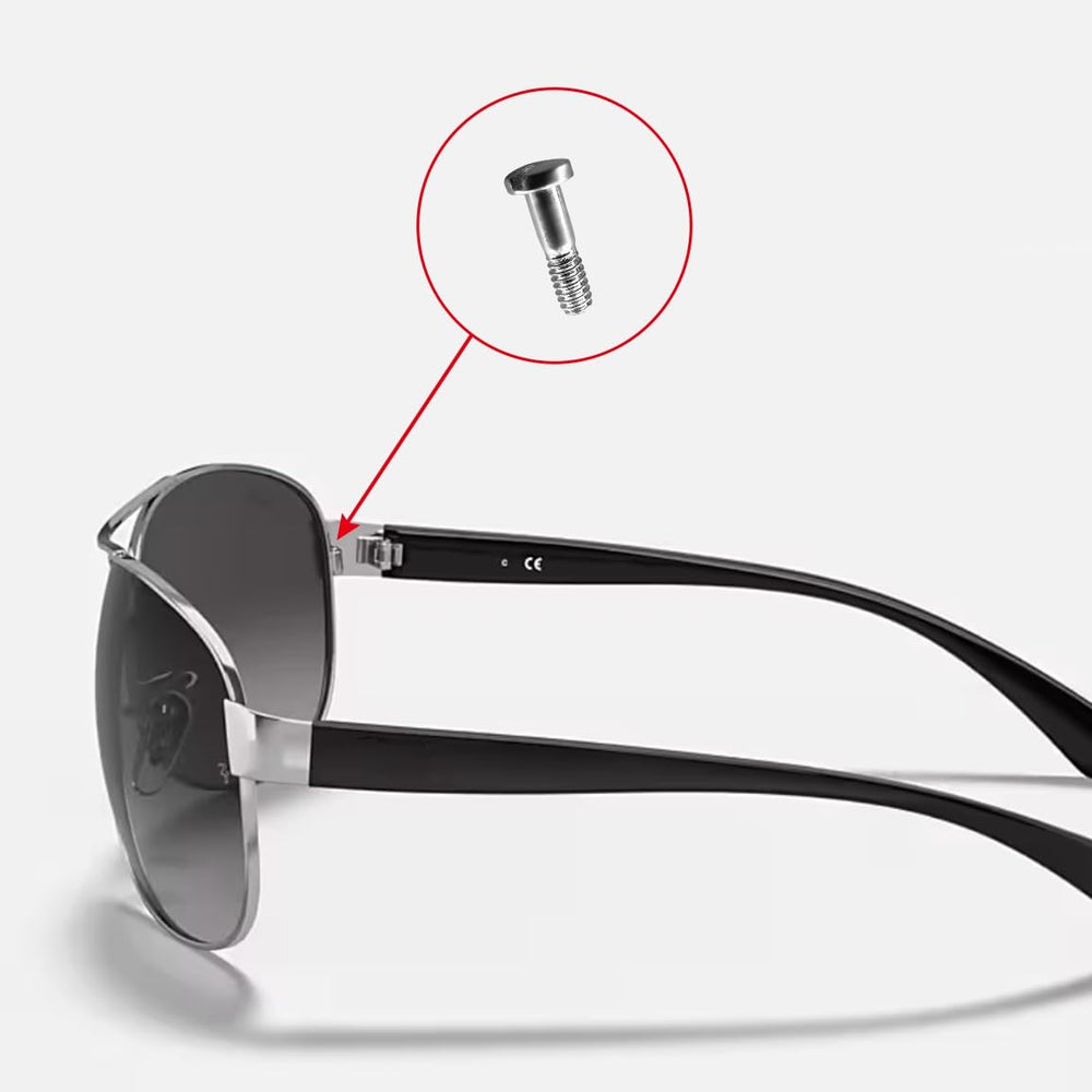 Replacement Ray Ban hold lenses ring screws silver – image 5