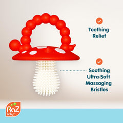 RaZberry teether with BerryBumps texture for soothing relief