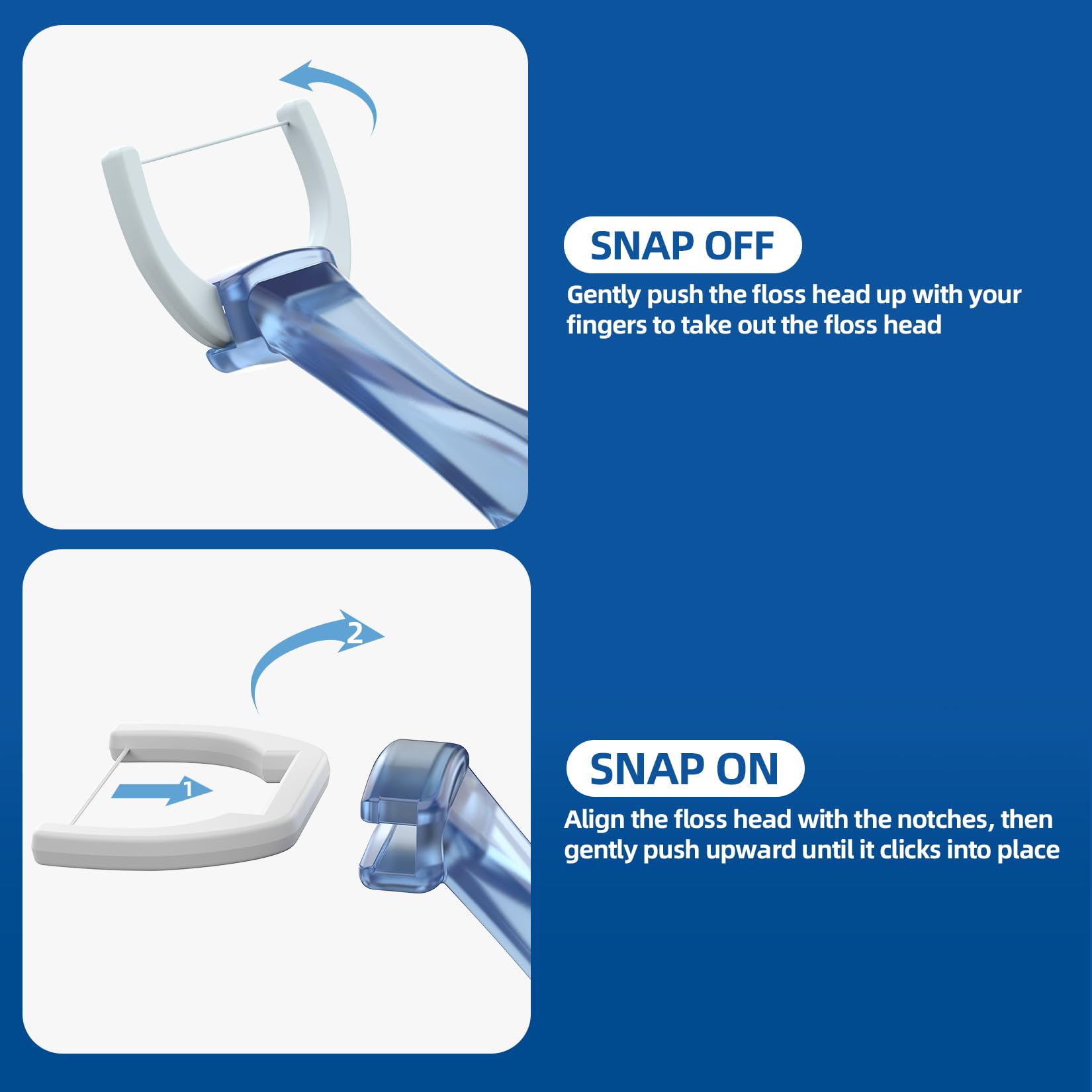 135-degree tilt design for easy access to back teeth
