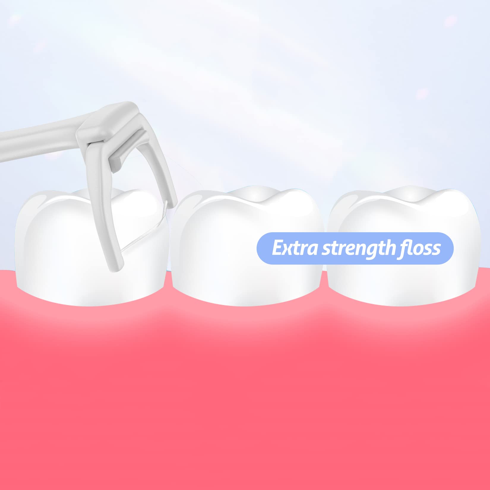 Includes 240 extra-strength floss refill heads