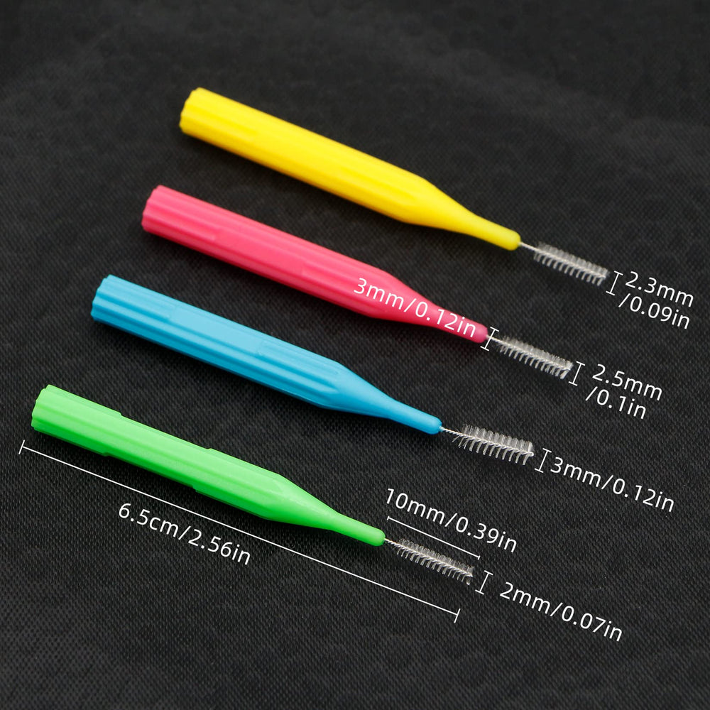 Interdental brush head 2.3mm size (yellow)