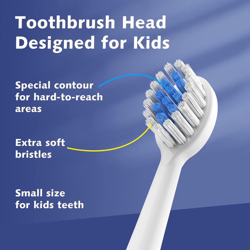Soft DuPont bristles on Razoko Kids replacement heads