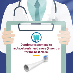 Kids toothbrush replacement heads easy snap-on install