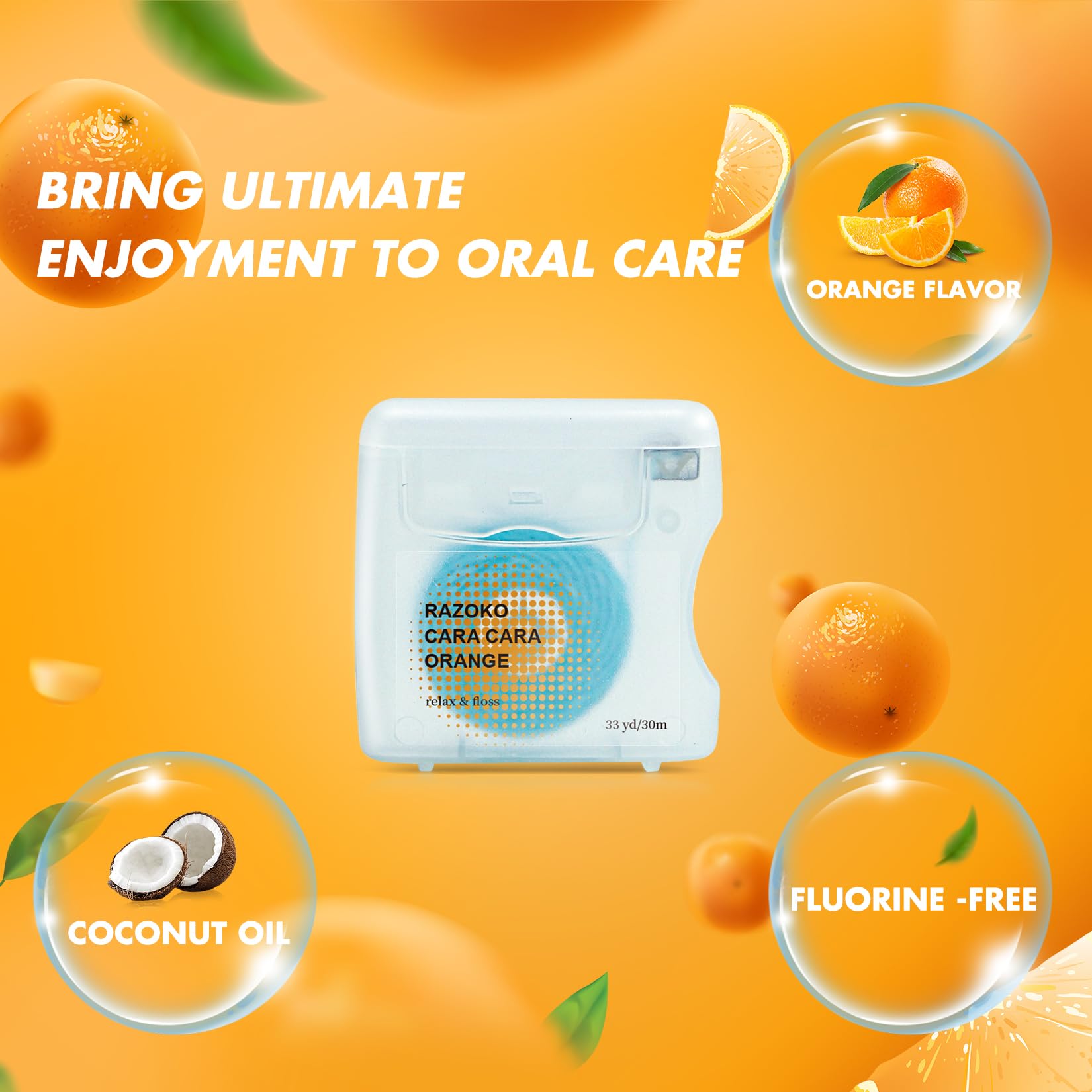 Floss with extra-wide cleansing surface for gentle gums