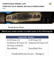 Nose pads replacement for RazorBlades/RazorBlade frame in black