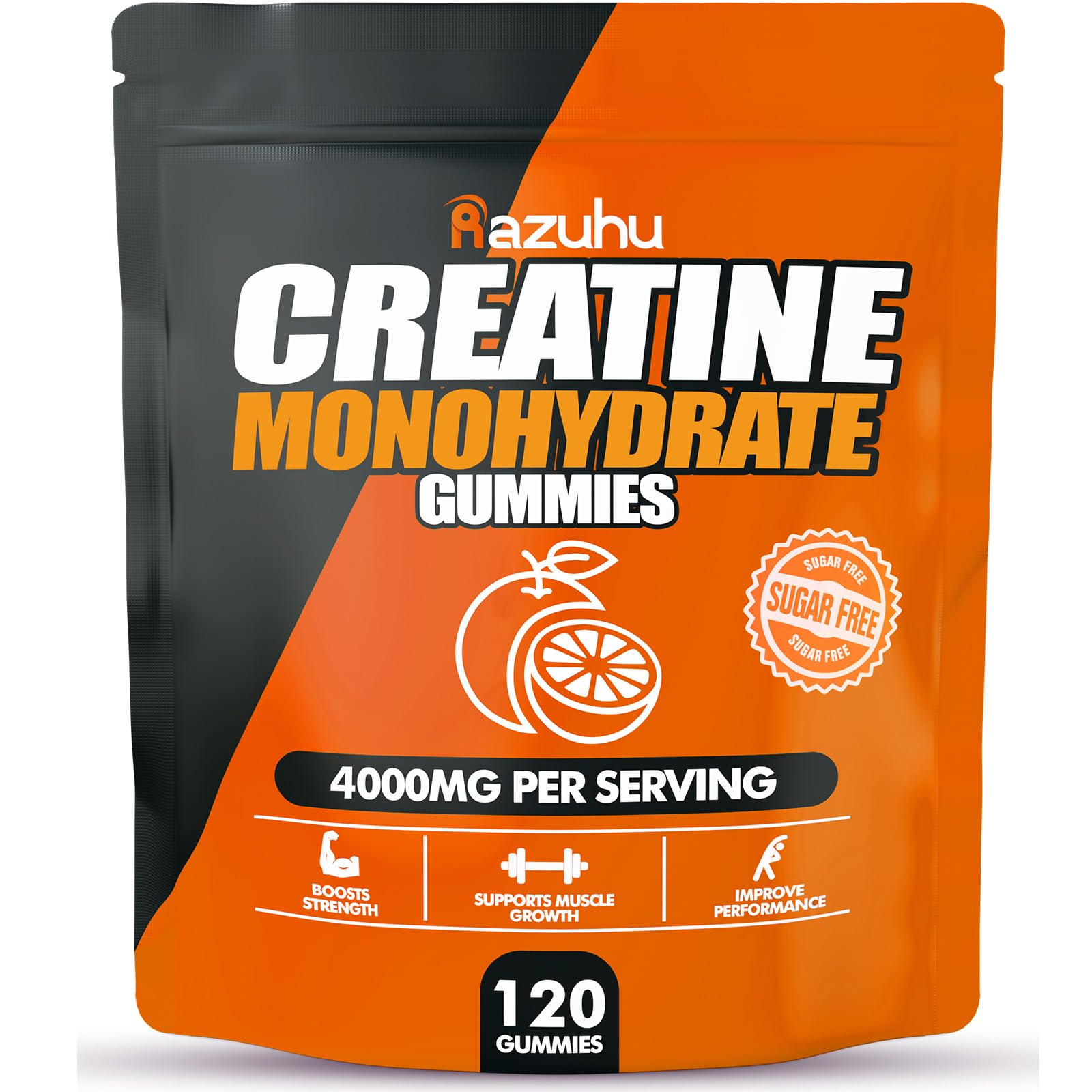 Serving concept showing five gummies per portion