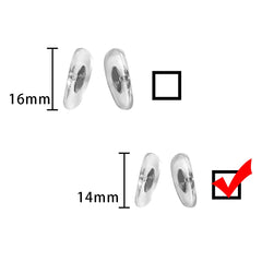 Push-in nose pads for Ray-Ban RB6335 glasses