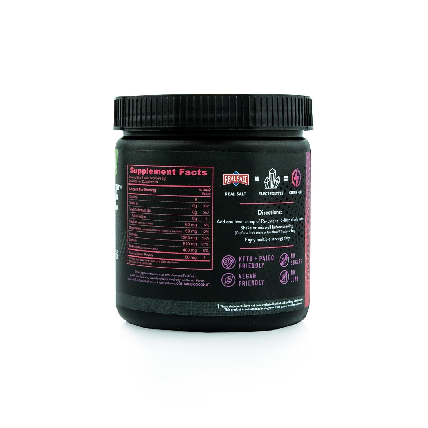 Nutrition facts panel showing Sodium 1000 mg per serving