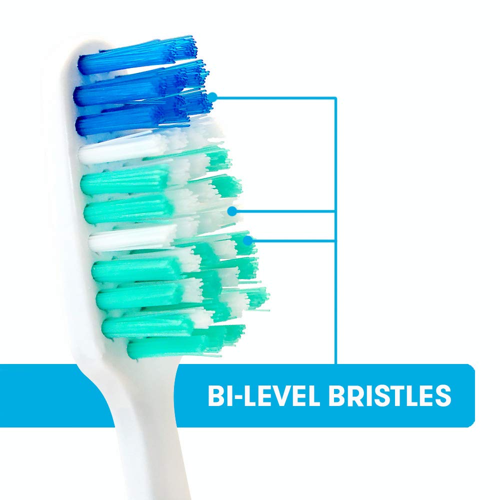 Angled neck design reaching hard-to-clean back teeth