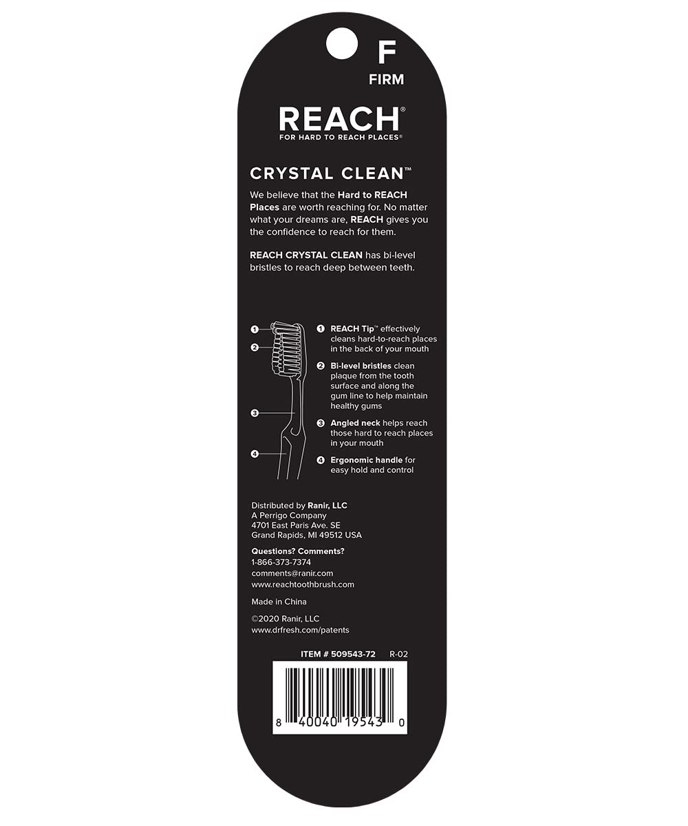 Cleaning tip reaching behind back teeth