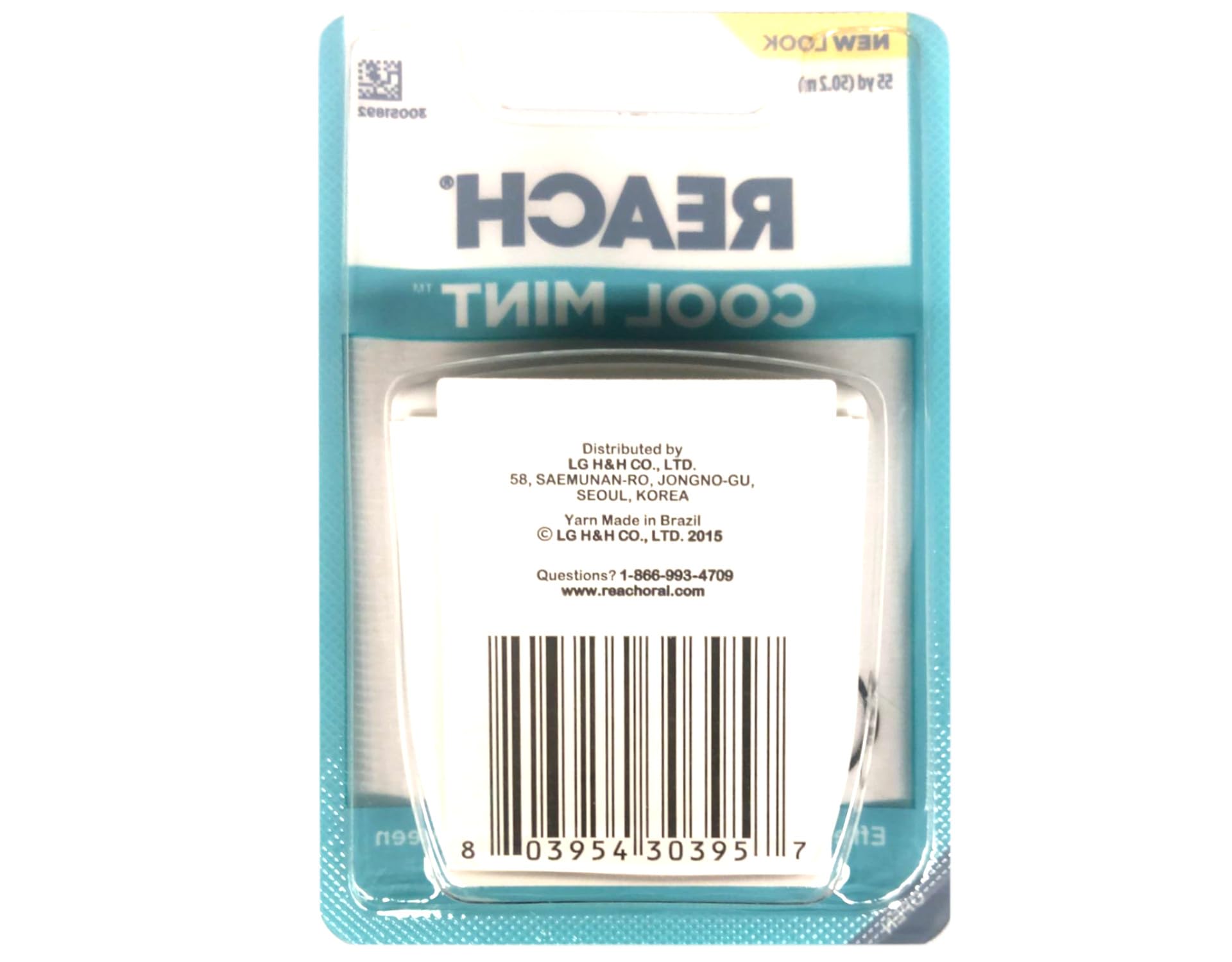 Mint-flavored interdental floss strands