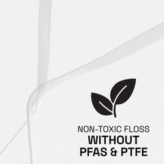 PFAS-free labeling on Reach Dentotape packaging