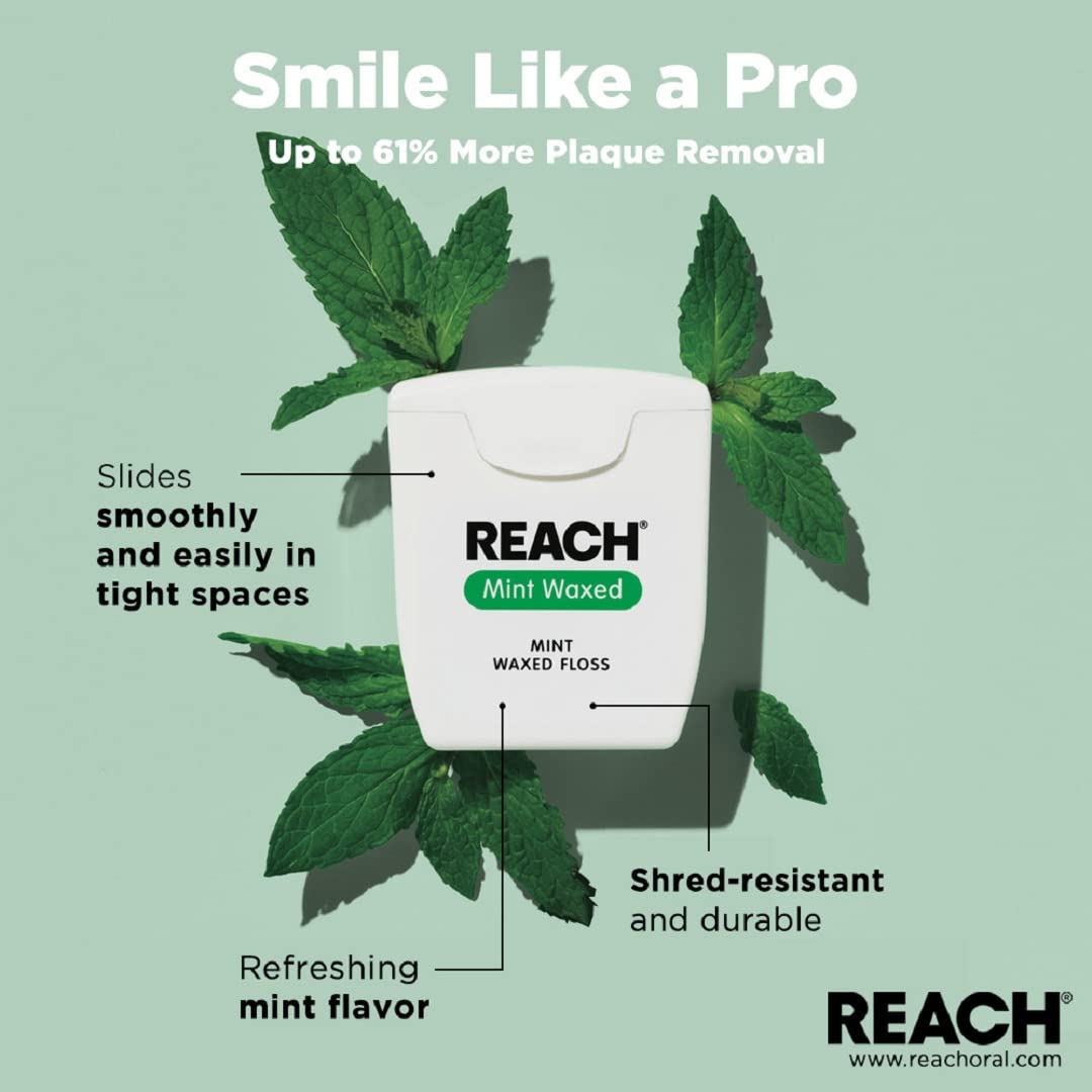 Reach Mint Waxed Dental Floss 5 Count - product image 2