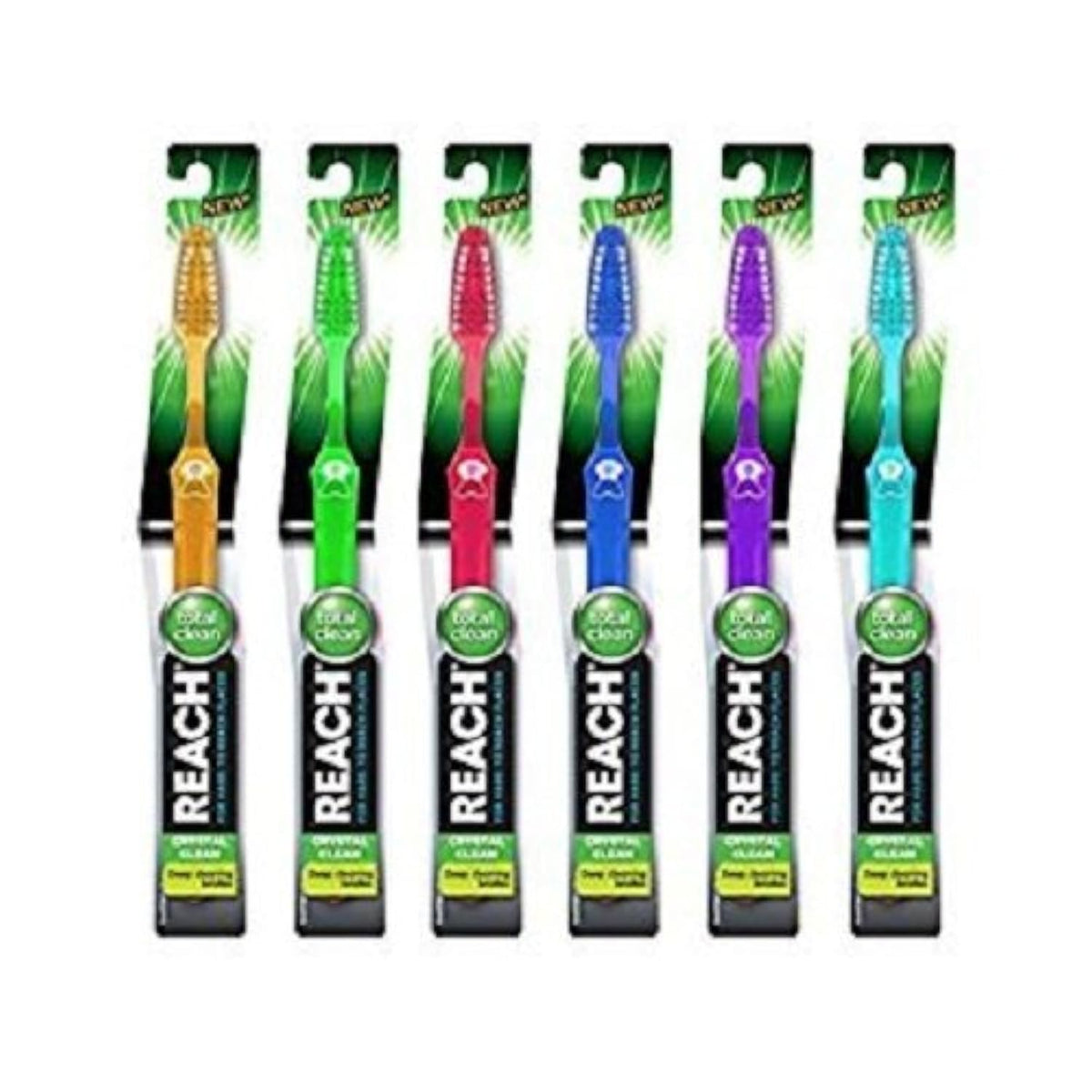 Reach Crystal Clean Full Head 6 Medium Toothbrushes - Pack of 1