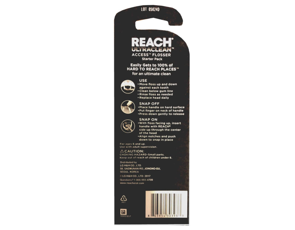 Mint-flavored refill head for REACH flosser (28 ea)