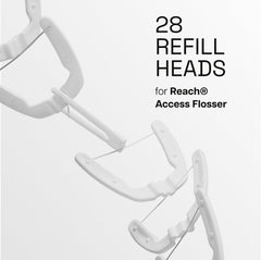 Close-up of Reach Ultraclean Access Flosser starter kit components