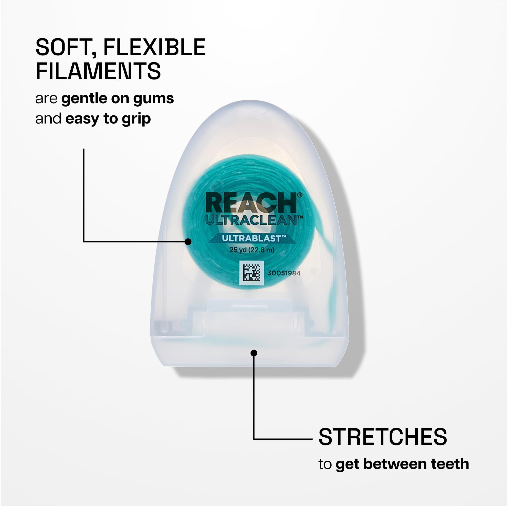 Illustration highlighting Micro-Grooves Technology for plaque removal