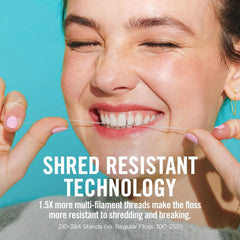 Floss dispenser with integrated metal cutter and flip-top lid