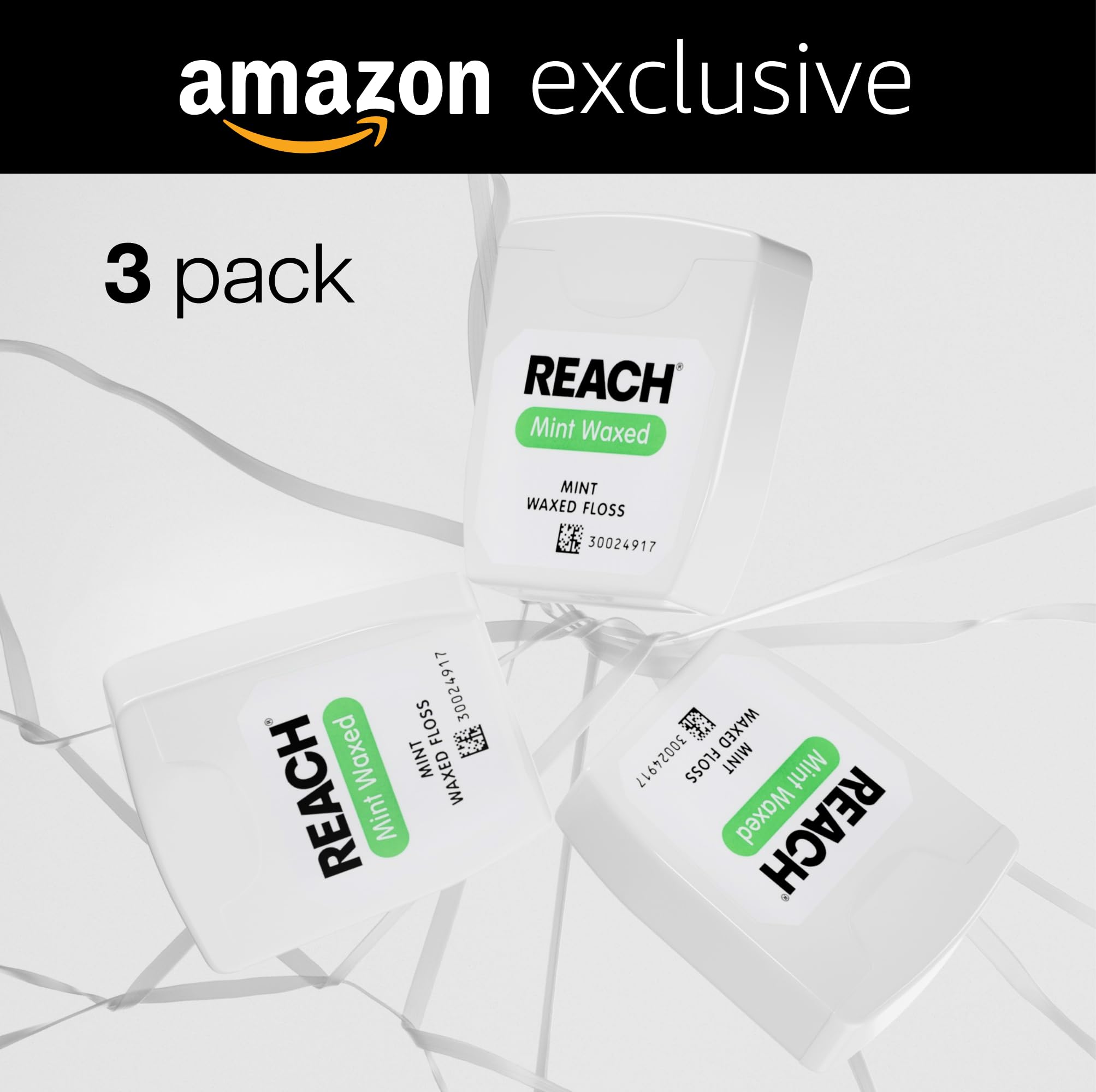 PFAS-free label on dental floss packaging