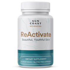 Front view of ReActivate Skin Health Formula bottle
